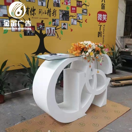 东莞大型双面立体景观字制作完成效果图如下