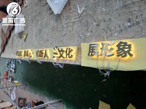 举旗帜聚民心育新人LED背发光字室内LED发光字制作