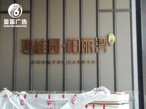 碧桂园柏丽湾LED背发光字制作安装厂家