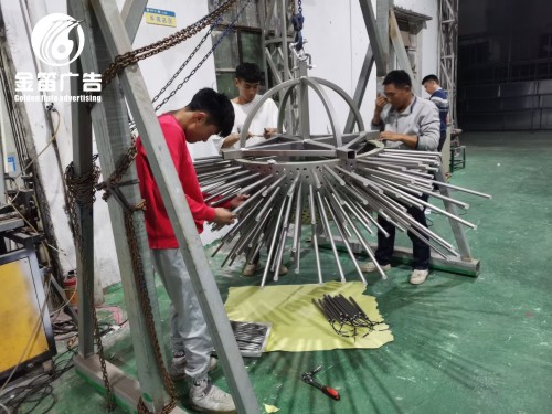 ​惠州金笛淮海街艺术灯景观灯制作安装厂家 