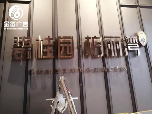 碧桂园柏丽湾精品LED背发光字制作安装厂家