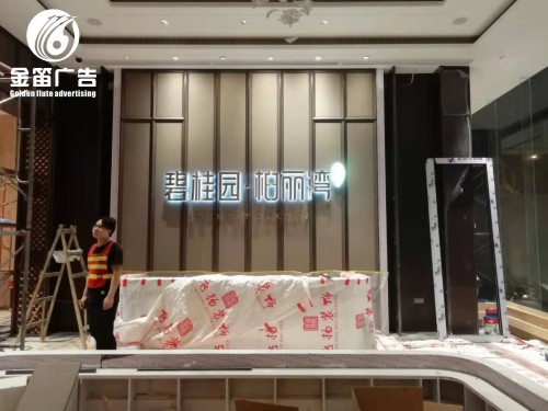碧桂园柏丽湾精品LED背发光字制作安装厂家