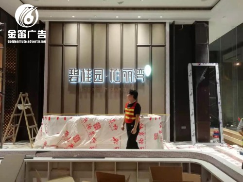 碧桂园柏丽湾精品LED背发光字制作安装厂家