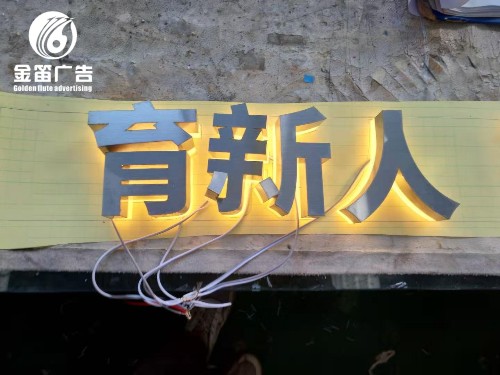 ​举旗帜聚民心育新人LED背发光字室内LED发光字制作 