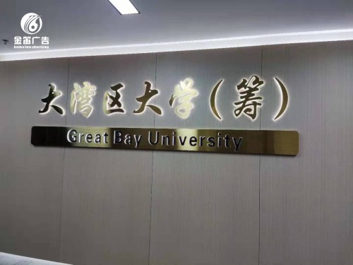 ​大湾区大学筹建LED拉丝背发光字制作厂家   