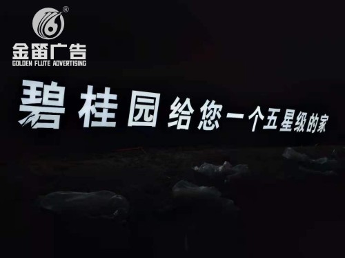 广东碧桂园给您一个五星级的家LED平面发光字制作