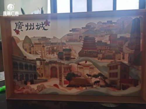 廣洲城橱柜展示立体画东莞金笛广告制作​  