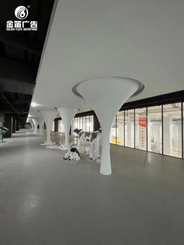 ​广州越秀集团风行牛奶展馆 室内牛奶展馆制作厂家  