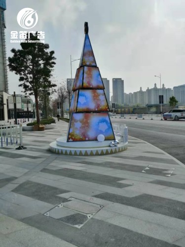 东莞圣诞节灯塔造型标识制作厂家
