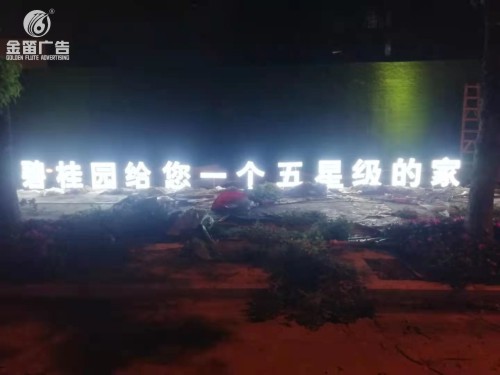 碧桂园给您一个五星级的家LED落地发光字制作厂家​